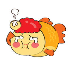 Goldfish wun kun sticker #6946512