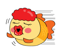 Goldfish wun kun sticker #6946518
