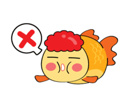 Goldfish wun kun sticker #6946522