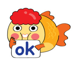 Goldfish wun kun sticker #6946523