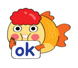 Goldfish wun kun sticker #6946523