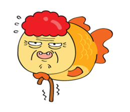 Goldfish wun kun sticker #6946524