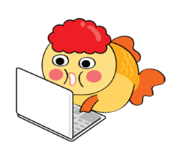 Goldfish wun kun sticker #6946525