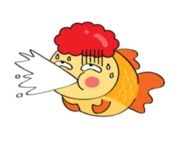 Goldfish wun kun sticker #6946527