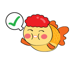 Goldfish wun kun sticker #6946528
