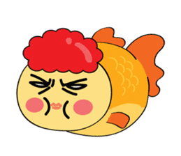 Goldfish wun kun sticker #6946529