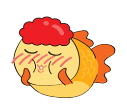 Goldfish wun kun sticker #6946530
