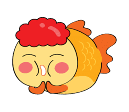 Goldfish wun kun sticker #6946533