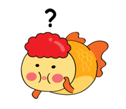 Goldfish wun kun sticker #6946534