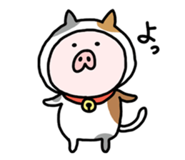 Neko-Buta Pon-chan sticker #6946856