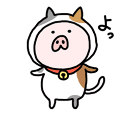 Neko-Buta Pon-chan sticker #6946856