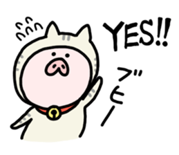 Neko-Buta Pon-chan sticker #6946860