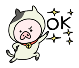 Neko-Buta Pon-chan sticker #6946862