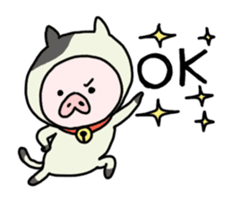 Neko-Buta Pon-chan sticker #6946862