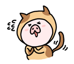 Neko-Buta Pon-chan sticker #6946874
