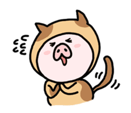 Neko-Buta Pon-chan sticker #6946874