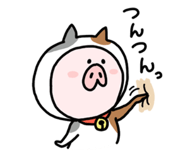 Neko-Buta Pon-chan sticker #6946881