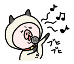 Neko-Buta Pon-chan sticker #6946884