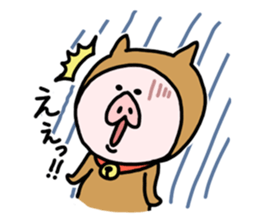 Neko-Buta Pon-chan sticker #6946892