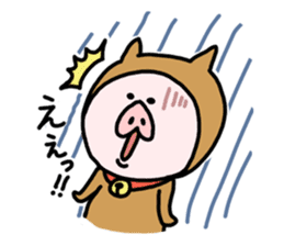 Neko-Buta Pon-chan sticker #6946892