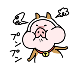 Neko-Buta Pon-chan sticker #6946893