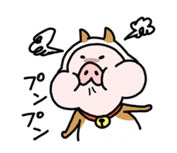 Neko-Buta Pon-chan sticker #6946893