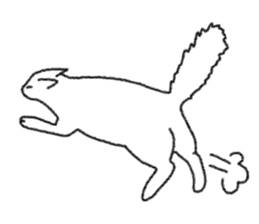 Daily life of lovely white cat sticker #6947109
