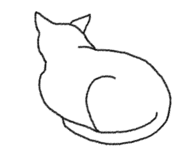 Daily life of lovely white cat sticker #6947132