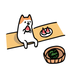 Akita dialects of Summer sticker #6947151