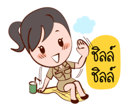 Jaidee, The Lovely Officer sticker #6947344