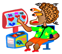 crazy boys.Hawaiian sticker #6947395