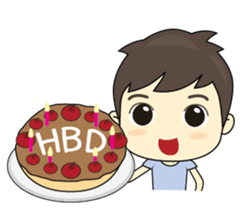 Southern boy is cheerful. sticker #6947855