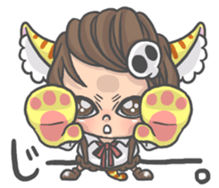 Cat person story.Love sticker #6948338