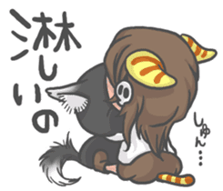 Cat person story.Love sticker #6948342