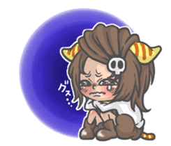 Cat person story.Love sticker #6948343