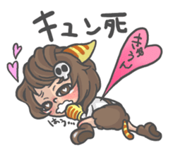 Cat person story.Love sticker #6948345