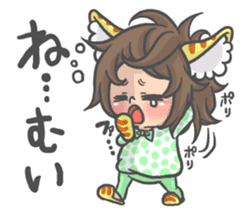 Cat person story.Love sticker #6948346