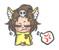 Cat person story.Love sticker #6948361