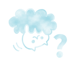 Sticker of the cloud sticker #6948544