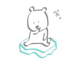 Hey!I'm a"White bear" sticker #6948640