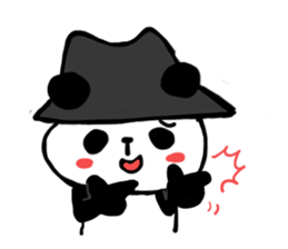 HAT PANDA! sticker #6948745