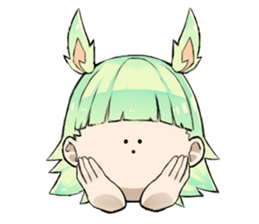 The girl is busy!! sticker #6949058