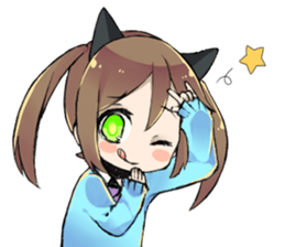 The girl is busy!! sticker #6949059