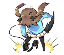 The girl is busy!! sticker #6949069