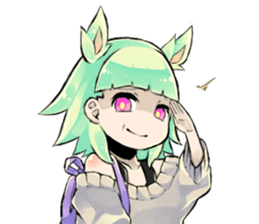 The girl is busy!! sticker #6949073