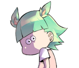 The girl is busy!! sticker #6949081