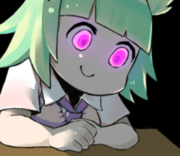 The girl is busy!! sticker #6949082