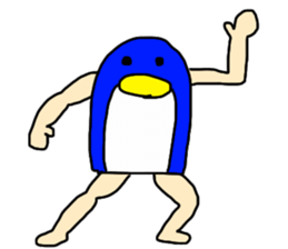 man of penguin sticker #6949136