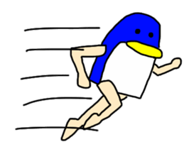 man of penguin sticker #6949139