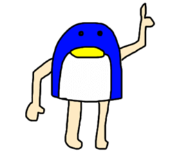 man of penguin sticker #6949140